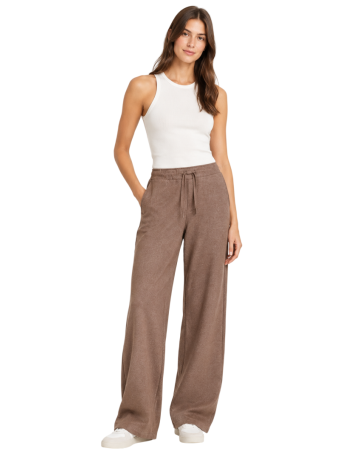 Campagnolo Women's wide trousers in warm fleece "Toffee"