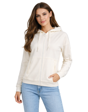 Campagnolo Women’s zip-up hoodie "Offwhite"