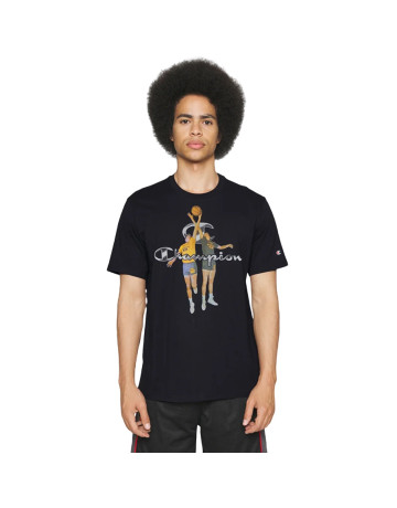 Champion Basketball Vintage 2P Script Logo T-Shirt "Black"