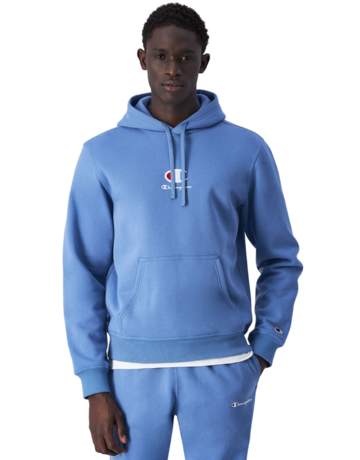 Champion Big C Logo Stickerei Fleece Hoodie "Teal Blue"