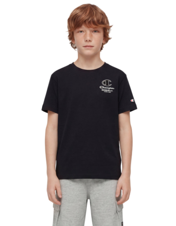 Champion Boys’ Crewneck T-shirt  Print  "Black"