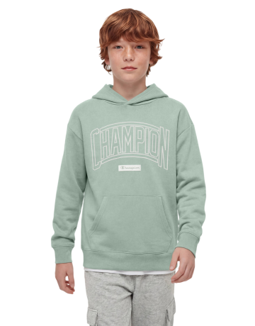 Champion Boys’ Hooded Sweatshirt with Puff Print "Honeydew"