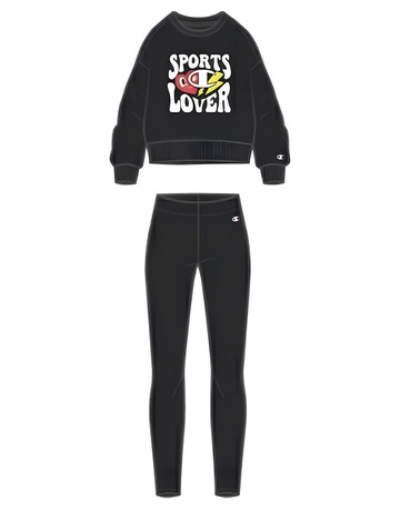 Champion Crewneck Anzug "Schwarz"