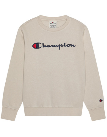 Champion bestickt Big Logo Crewneck Sweatshirt "Beige"