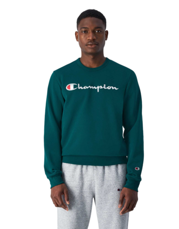 Champion bestickt Big Logo Crewneck Sweatshirt "Forest Green"