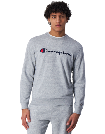 Champion bestickt Big Logo Crewneck Sweatshirt "Light Grey"