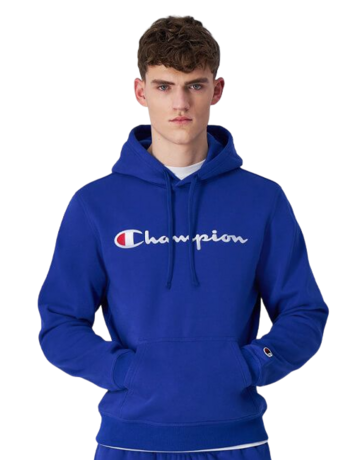 Champion bestickt Big Logo Fleece Hoodie "Blau"