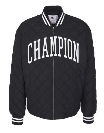 Champion Rochester Bookstore Big Logo gesteppt Bomberjacke "Black"