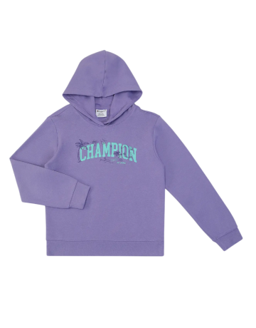 Champion Girls Hooded  Sweatshirt  graphic logo "purple"