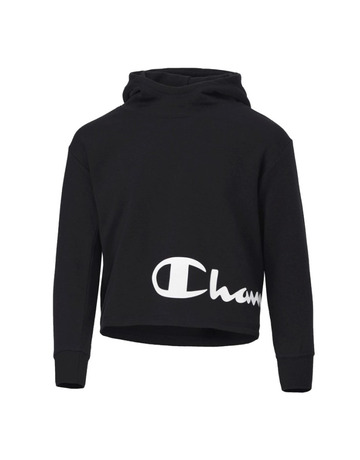 In den Einkaufswagen Champion Girls Legacy Script Logo Wraparound Print Boxi Hoodie "Black" Champion Girls Legacy Script Logo Wraparound Print Boxi Hoodie "Black"