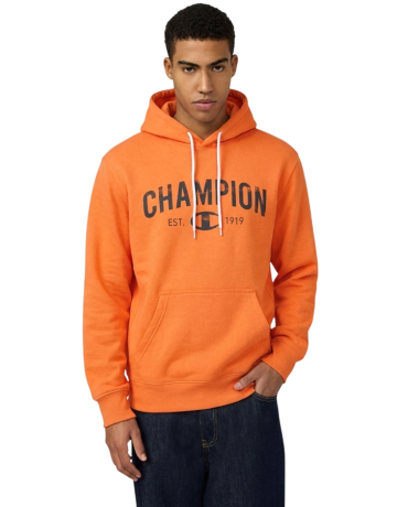 Champion Graphic Logo Est. "C" 1919 Pullover Hoodie "Dull Orange"