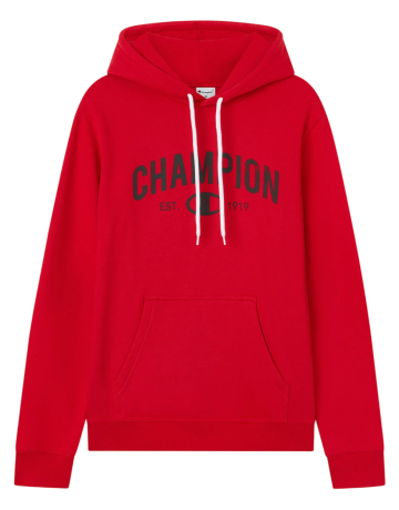 Champion Graphic Logo Est. "C" 1919 Pullover Hoodie "Red"