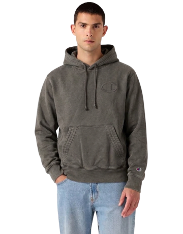Champion Icons Men’s Washed Fleece Pullover Hoodie "Dark Grey"