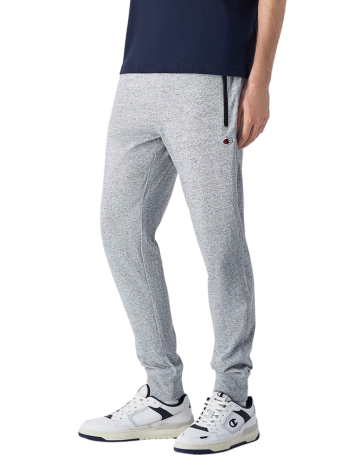 Champion Icons Pocket Zip Slim Fit Light Rib Cuff Pants "Light Grey"
