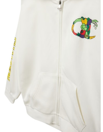 Champion Kids Fleece Full Zip Hoodie "White"
