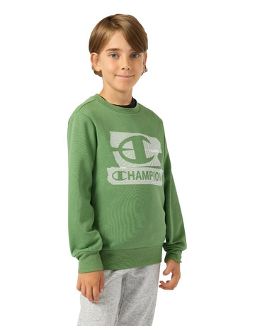 In den Einkaufswagen Champion Kids Graphic Crew Neck Sweatshirt "Green" Champion Kids Graphic Crew Neck Sweatshirt "Green"