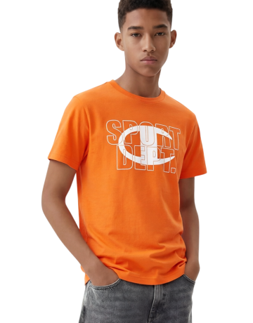 Champion Kids Graphic Logo Powerblend T-Shirt "Orange"