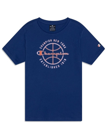 Champion Kids Modern Basketball Big Logo T-Shirt "Dark Blue"