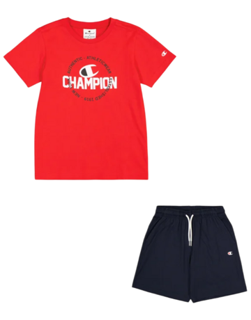 In den Einkaufswagen Champion Kids Sport Lifestyle Big Logo Set Short-Tee "Red" Champion Kids Sport Lifestyle Big Logo Set Short-Tee "Red"