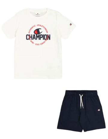 Champion Kids Sport Lifestyle Big Logo Set Short-Tee "White"