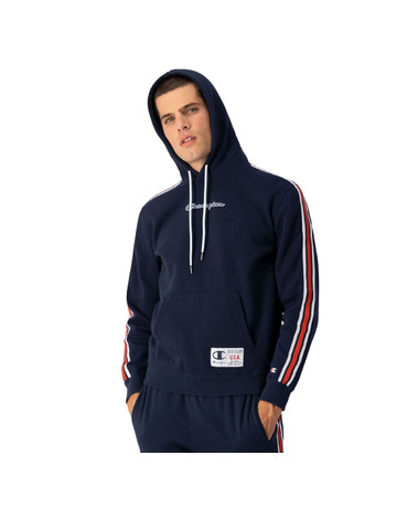 Champion Legacy Basketball Kontrast Details Fleece Hoodie "Navy"