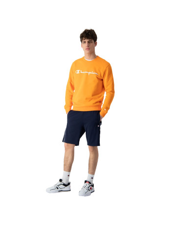 Champion Legacy Big Script Logo Crewneck Sweatshirt "Orange"