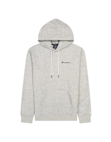 Champion Legacy Drawcord Small Logo Hoodie "Light Grey"