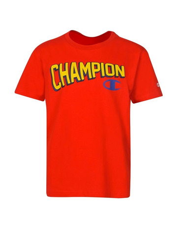 Champion Legacy Kids Graphic Crewneck T-Shirt "Red"