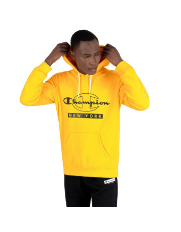 Champion Legacy New York Graphic Print Hoodie "Yellow"