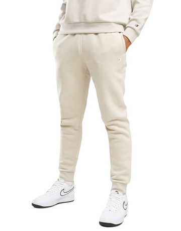 Champion Legacy Regular Fit Logo C Rib Manschettenhose "Beige"