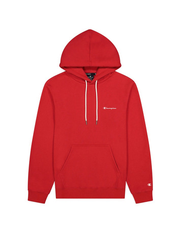 Champion Legacy Small Script Logo Print Baumwolle Terry Hoodie "Red"