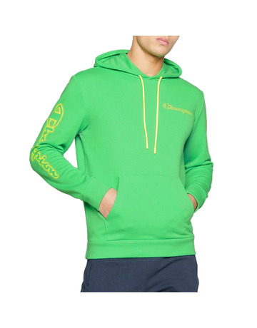 Champion Legacy Spray Neon Kapuzenpullover "Lime Green Flour"