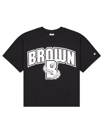Champion Legacy University Brown Logo Baumwolle T-Shirt