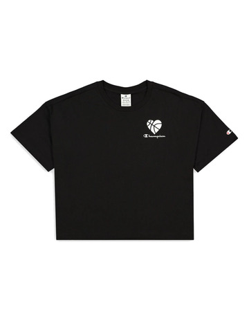 In den Einkaufswagen Champion Legacy Wm ́s Logo Love Crewneck Tee "Schwarz" Champion Legacy Wm ́s Logo Love Crewneck Tee "Schwarz"