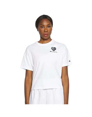 In den Einkaufswagen Champion Legacy Wm ́s Logo Liebe Crewneck Tee "Weiß" Champion Legacy Wm ́s Logo Liebe Crewneck Tee "Weiß"