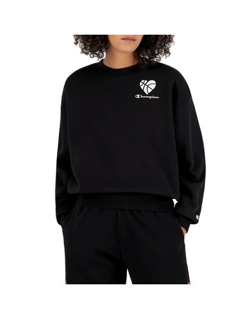 Champion Legacy Wm ́s Myla Logo Love Sweatshirt "Black"