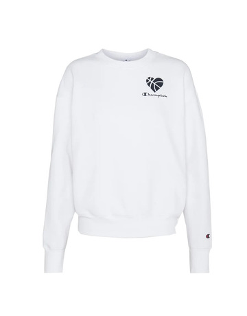 Champion Legacy Wm ́s Myla Logo Love Sweatshirt "White"