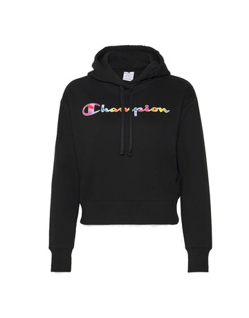 Champion Legacy Wm ́s Script Colors Logo Hoodie "Schwarz"