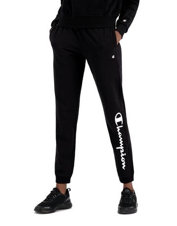 Champion Legacy Wn ́s Contrast Script Logo Drucken Gefesselte Jogger "Schwarz"