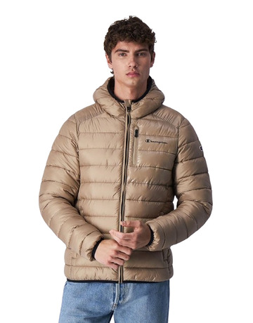 Champion Leichte Nylon Kapuzenjacke "Beige"