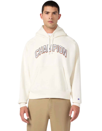 Champion Men´s Main Street Embroidered Arched Logo Hooded Fleece "Cream"