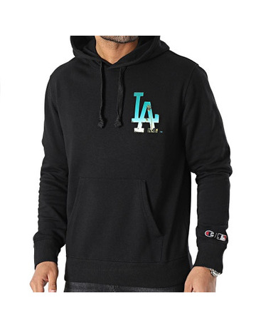 Champion MLB Rochester Authentic Print L.A Dodgers Logo Hoodie "Black"