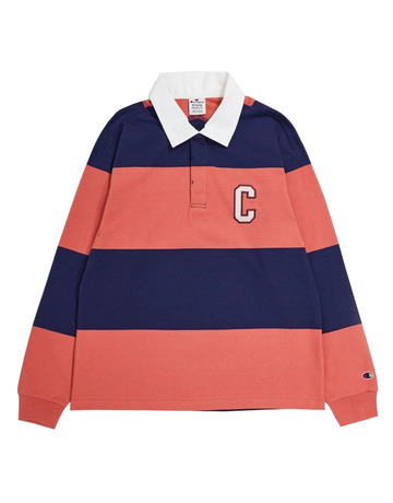 Champion Rochester Bookstore Logo Baumwolle Rugby Top "Red-Navy"