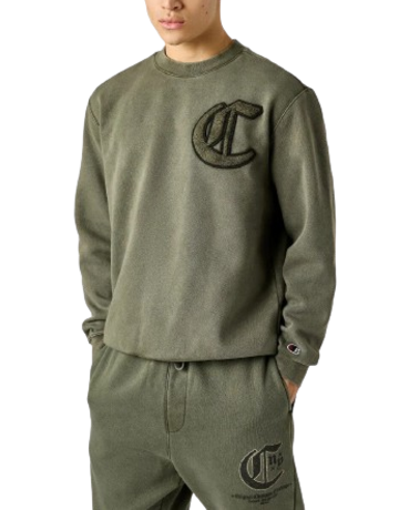 Champion Rochester Garment-Dyed Heavy Fleece Sweatshirt "Olive Green"