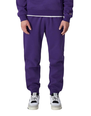 Champion Small Logo Rib Cuff Fleece Joggers "Dark Purple"