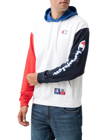 Champion Sport Lifestyle Basketball Kapuzen Logo C "Weiß"