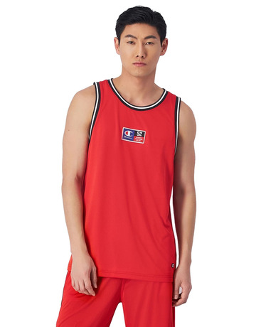 Champion Sport Lifestyle Basketball Reversible Mesh Tank Top "White-Red"