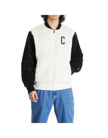 Champion Teddy Full Zip Bomber Jacke Fleece "White"