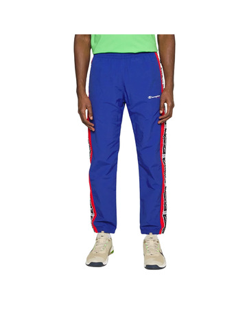 Champion USA Script Logo Tape Elastische Manschettenhose "Blue"