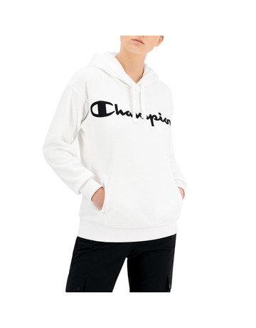 In den Einkaufswagen Champion Wn ́s Legacy Script Logo Polar Fleece Hoodie "White" Champion Wn ́s Legacy Script Logo Polar Fleece Hoodie "White"